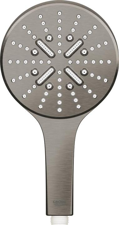 Produktbild Grohe Rainshower SmartActive 130 Handbrause, 9,5l/min (hard graphite gebürstet) (3 Strahlarten, 9.50 l/min)