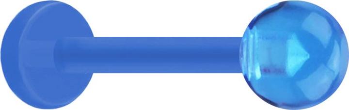 Immagine prodotto Star Piercing Micro Labret azzurro con pallina azzurro (senza ottone, Materiale sintetico)