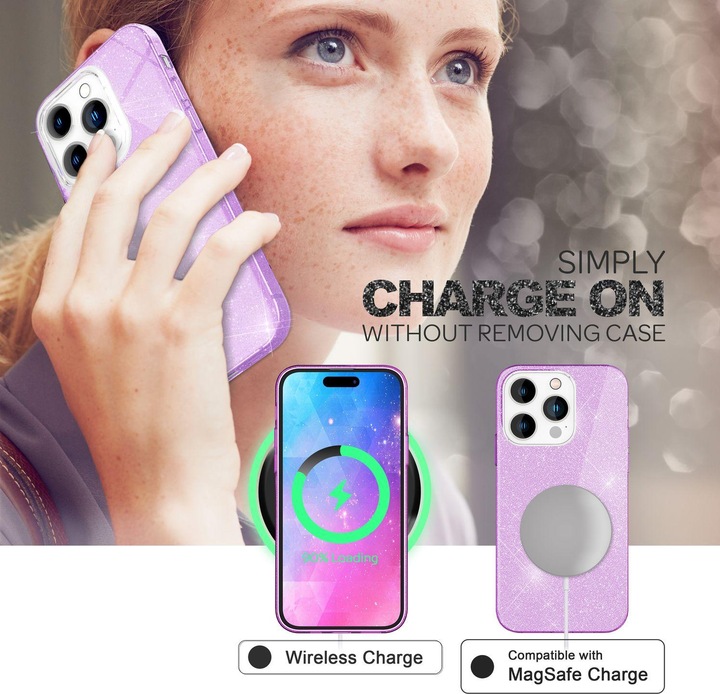 Produktbild Nalia Glitzer Hülle (Apple iPhone 14 Pro Max)
