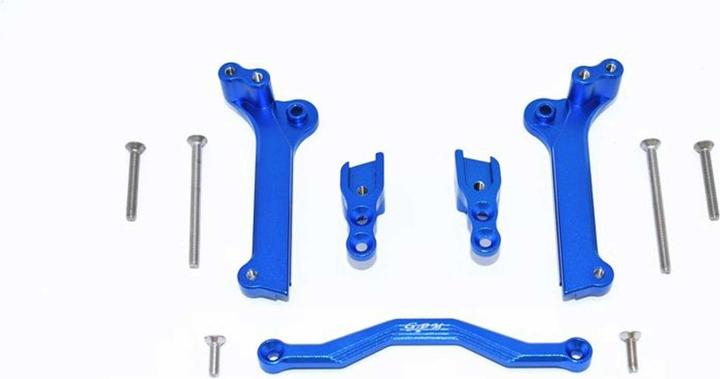 GPM Aluminium Stossdämpferbefestigung vorn blau TRX MAXX