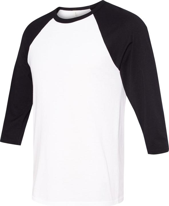 Produktbild Bella Canvas Canvas Baseball TShirt 34Ärmel (L)