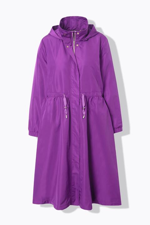 Actual product image Ulla Popken Flared Water Repellent Drawstring Waist Coat