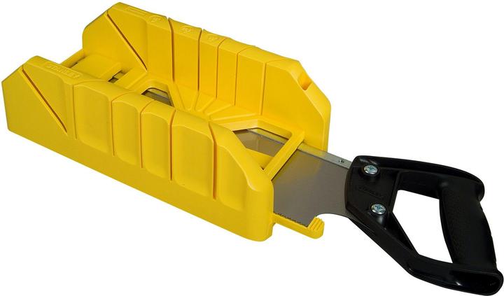 Actual product image Stanley Miter box plastic with back saw