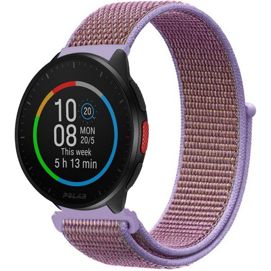 Strap-it Nylonarmband (20 mm, Nylon, Pacer), Uhrenarmband, Violett