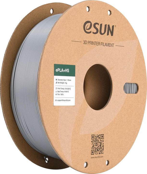 Image du produit eSUN EPLA+HS 1,75mm SILVER 1kg (PLA, 1.75 mm, 1000 g)