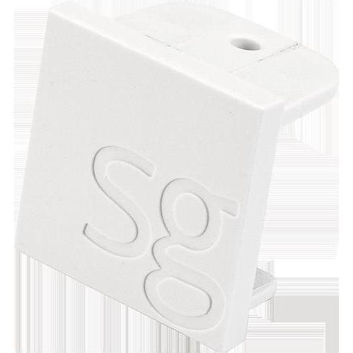 Sg, Zubehör Beleuchtung, ZIP 230 V endestykke til skinne, hvid