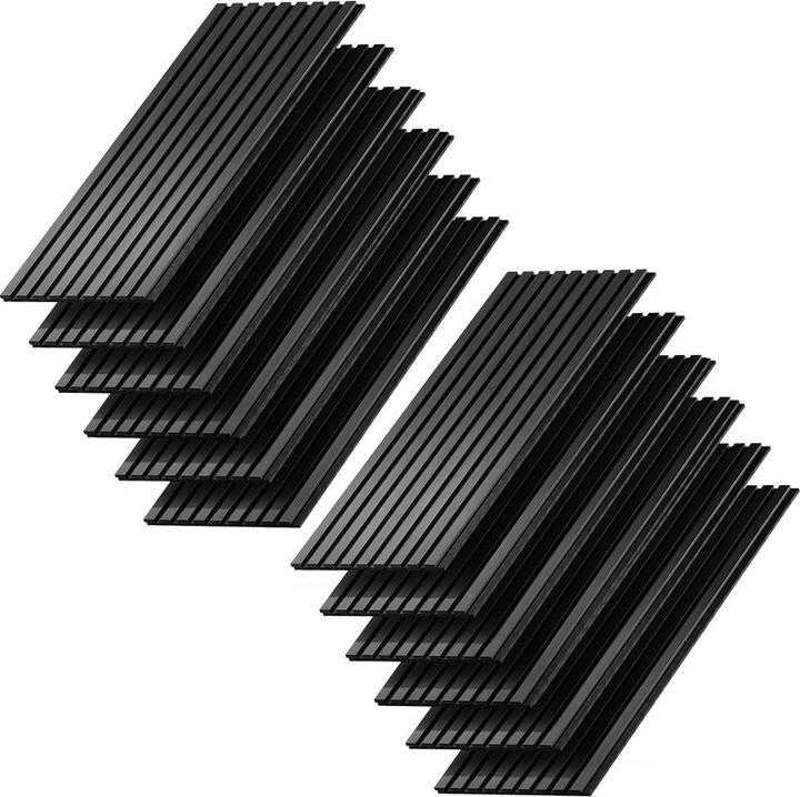 Produktbild Vicco Wandpaneele Akustikpaneel, Eiche Schwarz, 12 Stück (12 Stk.)