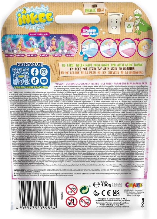 Image du produit Craze Boules de bain à superposition Inkee Galupy Mermaid
