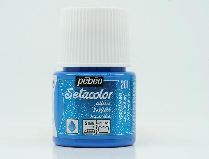 Immagine prodotto Pebeo Setacolor Tessuti Chiari (Acquamarina, 45 ml)