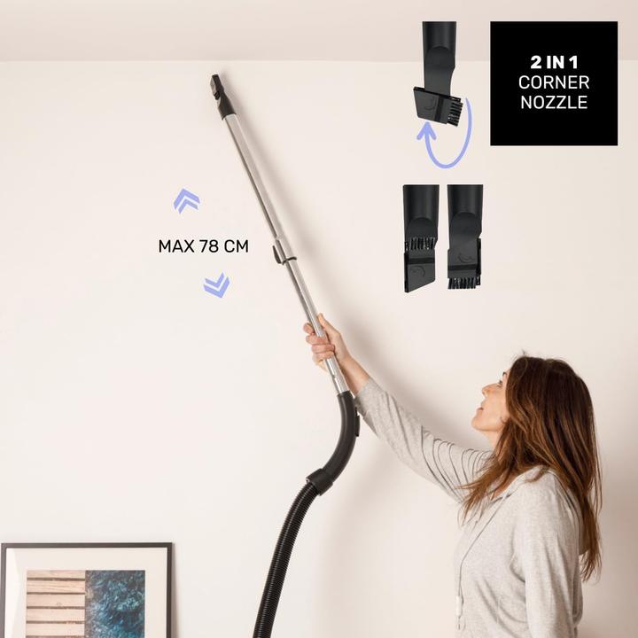 Produktbild Taurus Powerful 850W Cyclonic Vacuum with Dual Filtration, Removable Tank, and Auto Cord Reel