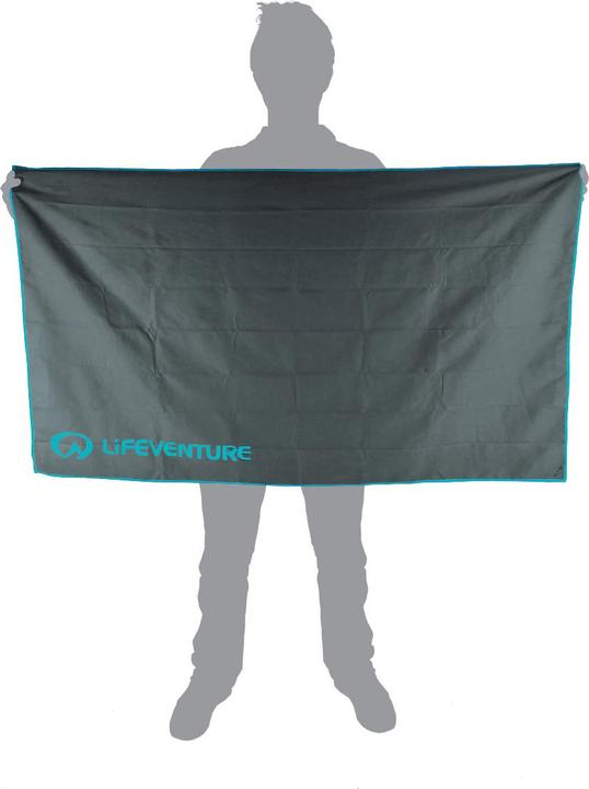 Lifeventure Recycled SoftFibre Trek Towel, Grey, Extra Large