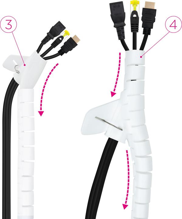 Actual product image Nanocable 10.36.0001-W (Cable conduit, 100 cm)