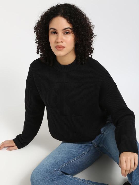 Produktbild Calvin Klein Jeans Logo Intarsia Regular Sweater Pullover (XL)