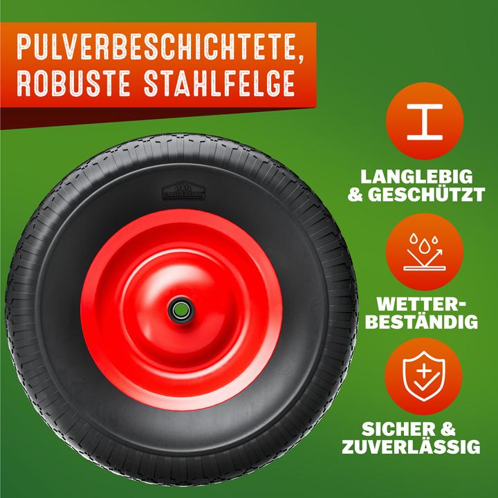 Actual product image Gardebruk PU Wheelbarrow Wheel