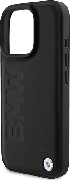 Produktbild BMW BMHMP16XSLLBK iPhone 16 Pro Max 6.9" czarny/black hardcase Leather Hot Stamp MagSafe (Apple iPhone 16 Pro Max)