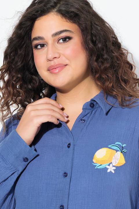Produktbild Ulla Popken Bluse, A-Linie, Musselin, Stickerei (42, 44)