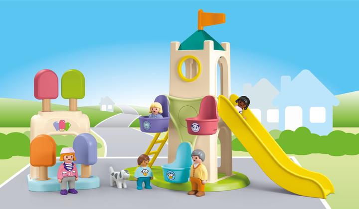 Actual product image Playmobil 1.2.3: Adventure tower with ice cream stand