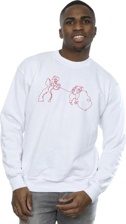 Produktbild Disney Lady And The Tramp Spaghetti Outline Sweatshirt (S)