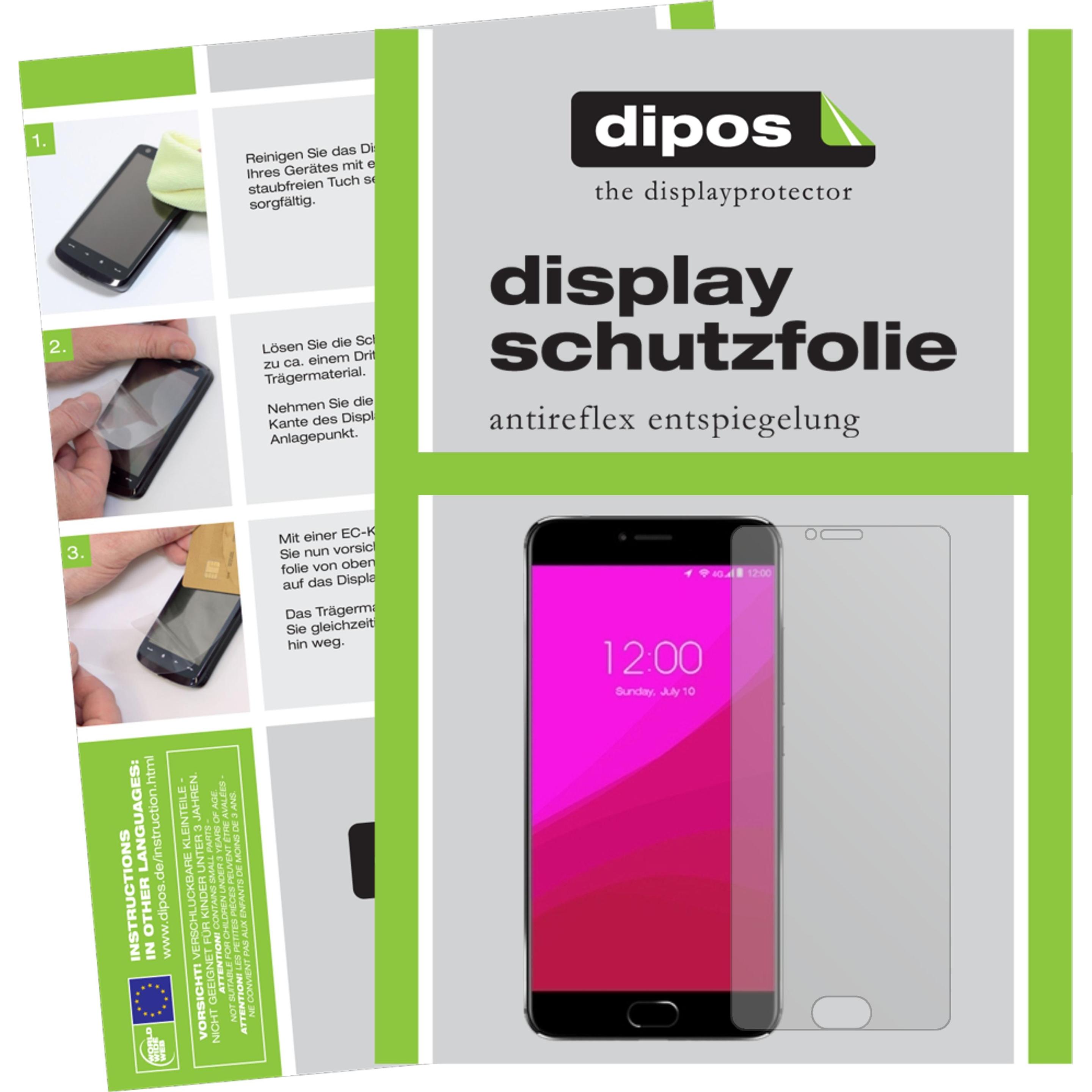 Dipos Displayschutzfolie Antireflex (2 Stück, Umidigi Z1 Pro), Smartphone Schutzfolie, Transparent