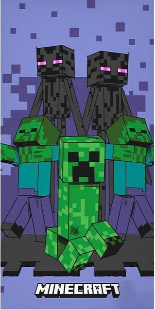 Minecraft Funtage Graphic Badetuch, Strandtuch 70x140cm (140 x 70 cm)