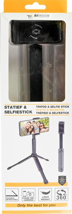 Actual product image Benson Tripod + selfistick extendable