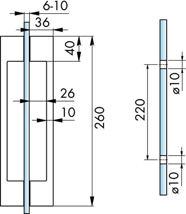 Produktbild Pauli+Sohn Glastürgriffe 8277