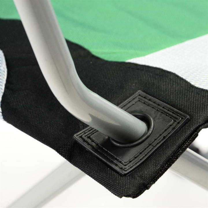 Produktbild VCM 2er Set Deluxe Campingstuhl grün schwarz Faltstuhl Angelstuhl gepolstert