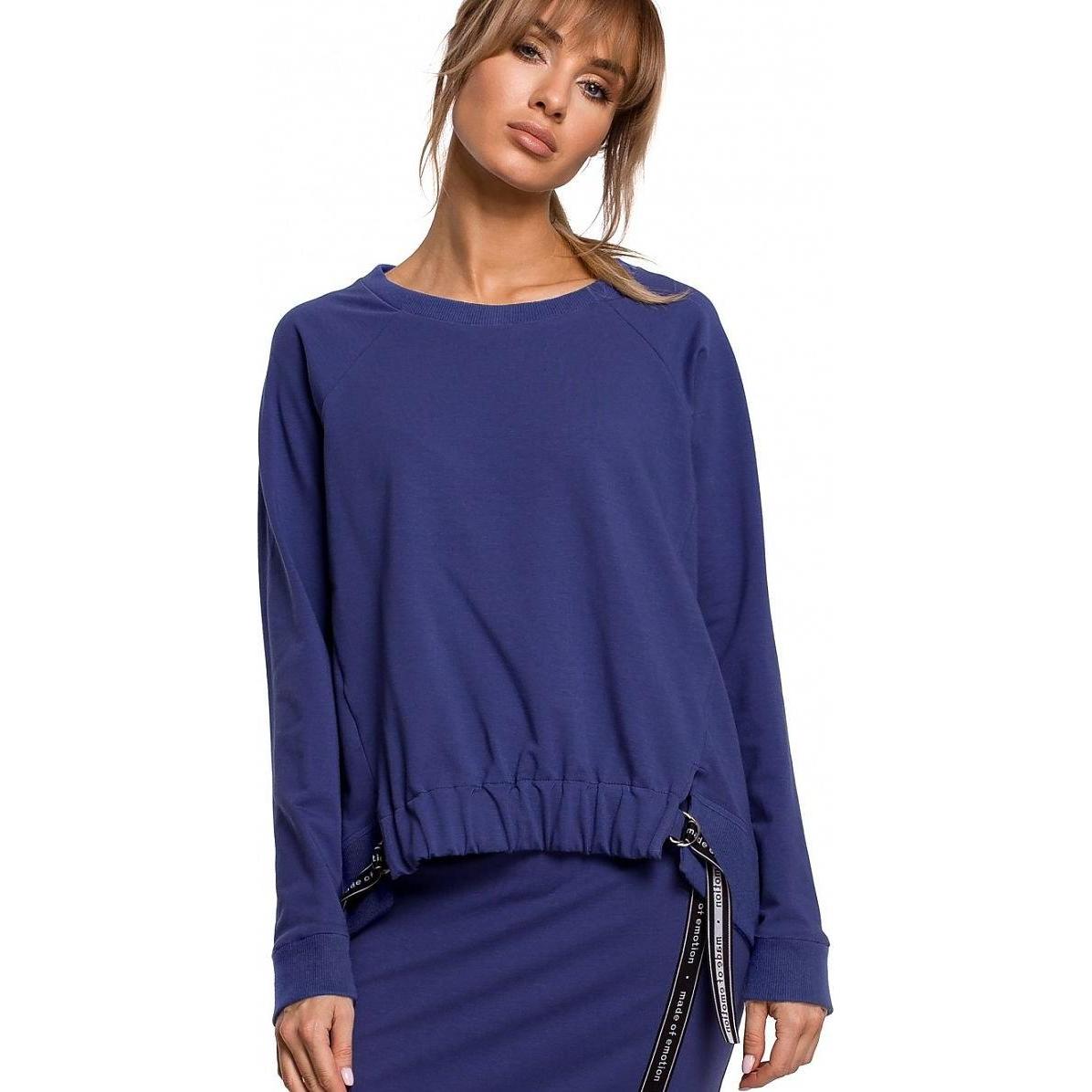 Made of Emotion, Damen, Pullover, Sweater Moe, Blau, (S)