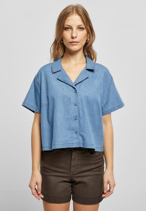 Produktbild Urban Classics Ladies Light Denim Resort Shirt (5XL)