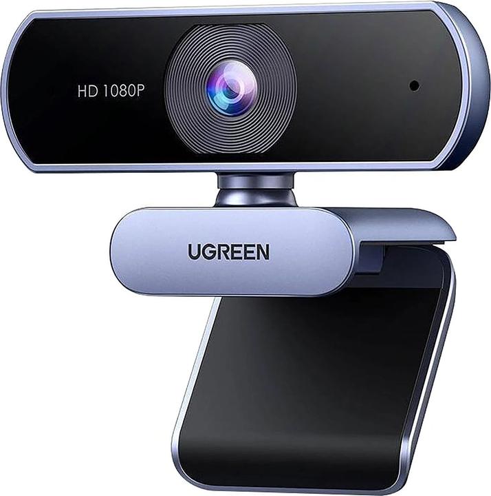 Actual product image Ugreen Kamera internetowa Kamera internetowa z mikrofonem 15728 USB (srebrna) (2.10 Mpx)