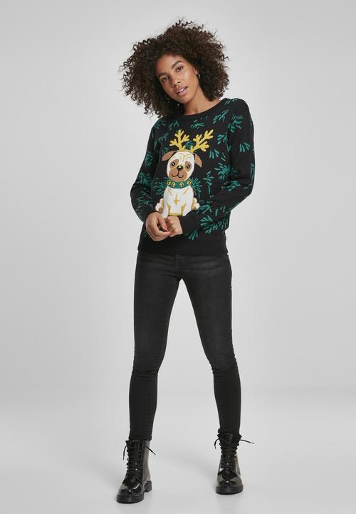 Produktbild Urban Classics Ladies Pug Christmas Sweater (XL)