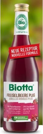 Produktbild Biotta Preiselbeere Plus (6 x 50 cl)