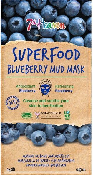Image du produit 7th Heaven Montagne Jeunesse Superfood Masque à la boue de myrtille 10g