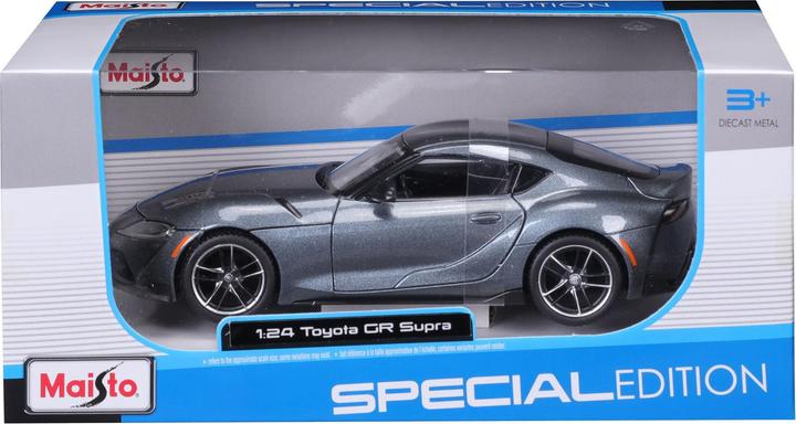 Actual product image Maisto Toyota Supra GR 1/24 grey