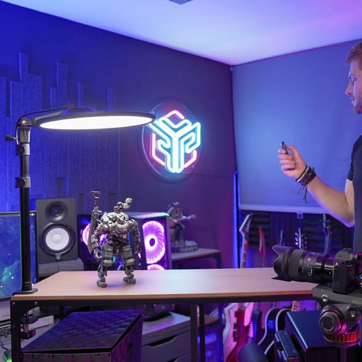 Produktbild Streamplify GLOW LIGHT 14 Softlight, EU-Netzkabel - schwarz (2500 lm)