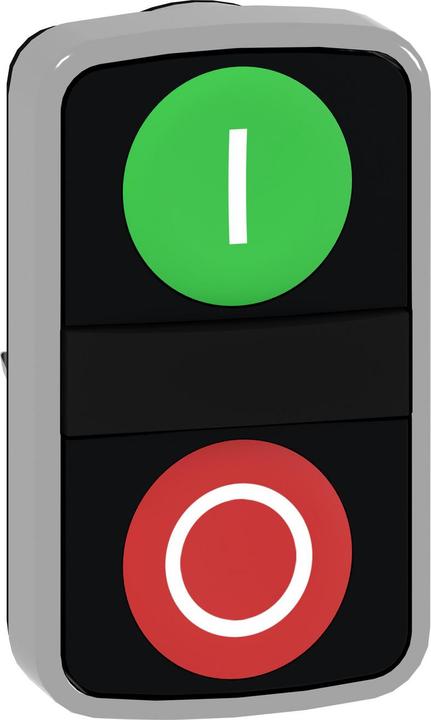 Produktbild Schneider Electric Metal Flush Two Button Green/Red