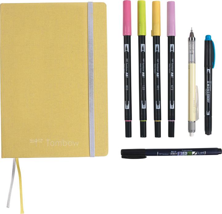 Actual product image Tombow Creative Journaling Kit (A5, Dotted, Hardcover)