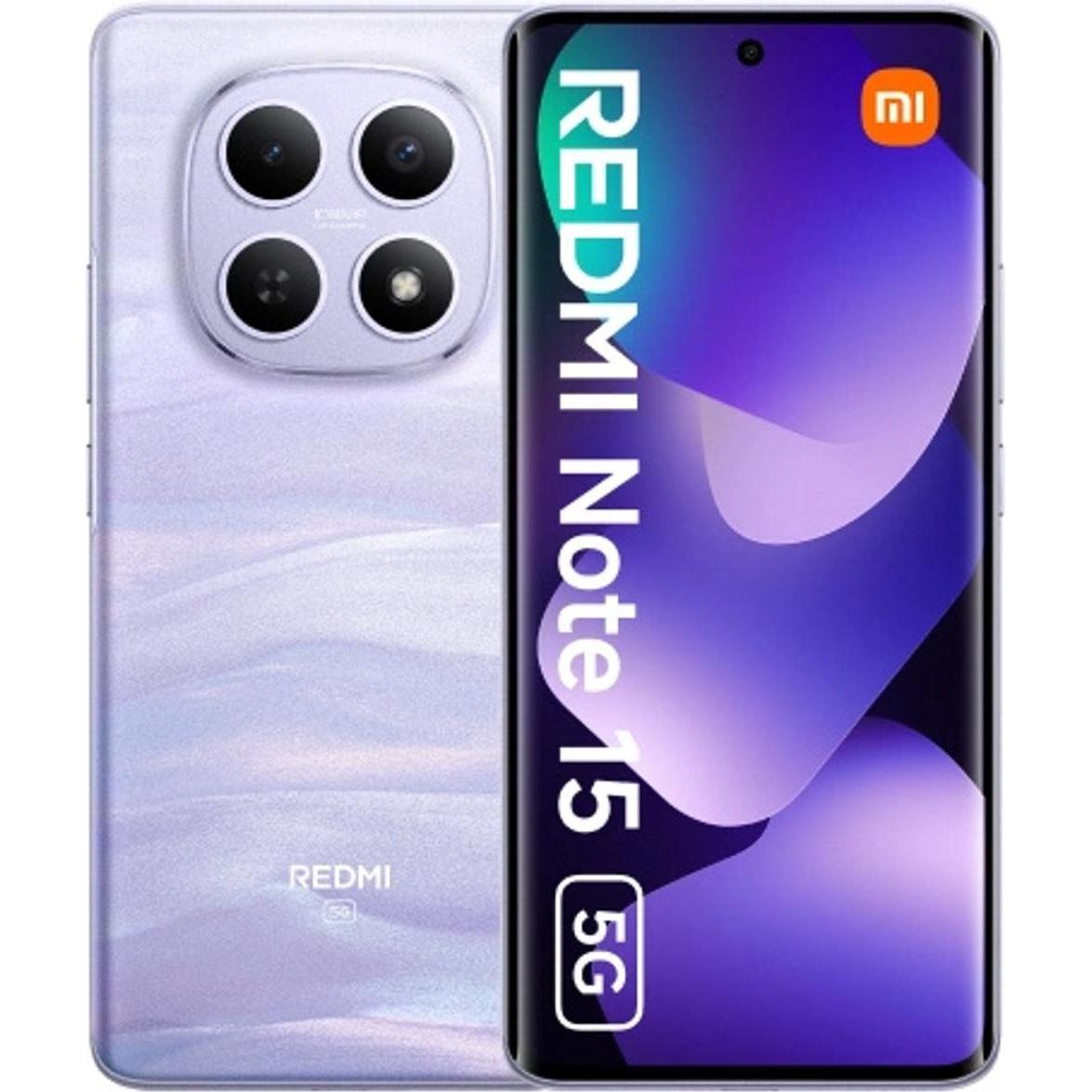 Xiaomi REDMI NOTE 15 5G DS 8+256 ITA MIST PURPLE (256 GB, Lila, Mist Purple, Purple, Violett, 6.77",