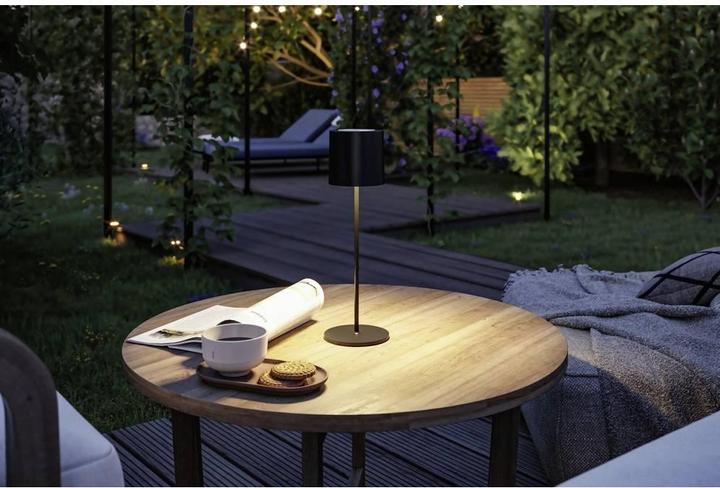 Produktbild Paulmann 2er SET Akkuleuchte Tuni IP44 2700K Schwarz (170 lm)