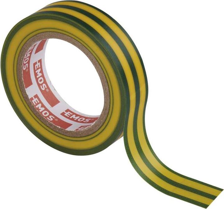 Image du produit Emos Ruban isolant PVC 15mm/10m Vert/Jaune, 10 pcs. (15 mm)