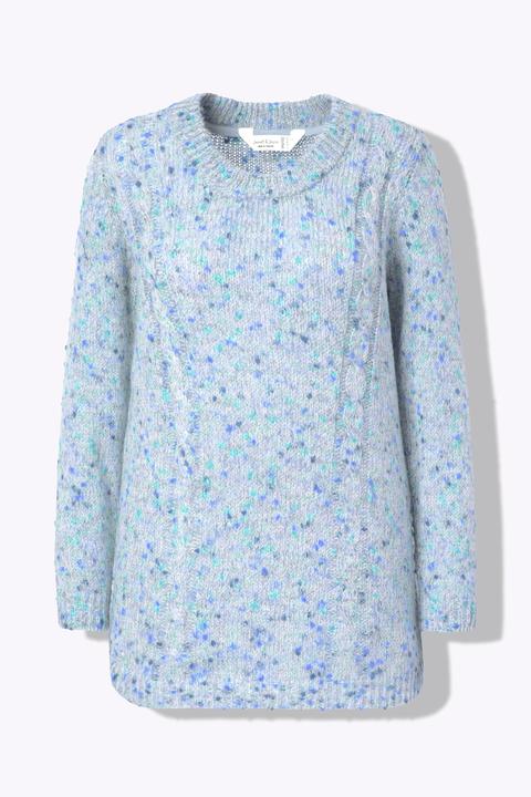 Produktbild Janet & Joyce Pullover, Classic Fit, Noppengarn, Zopfmuster (60)