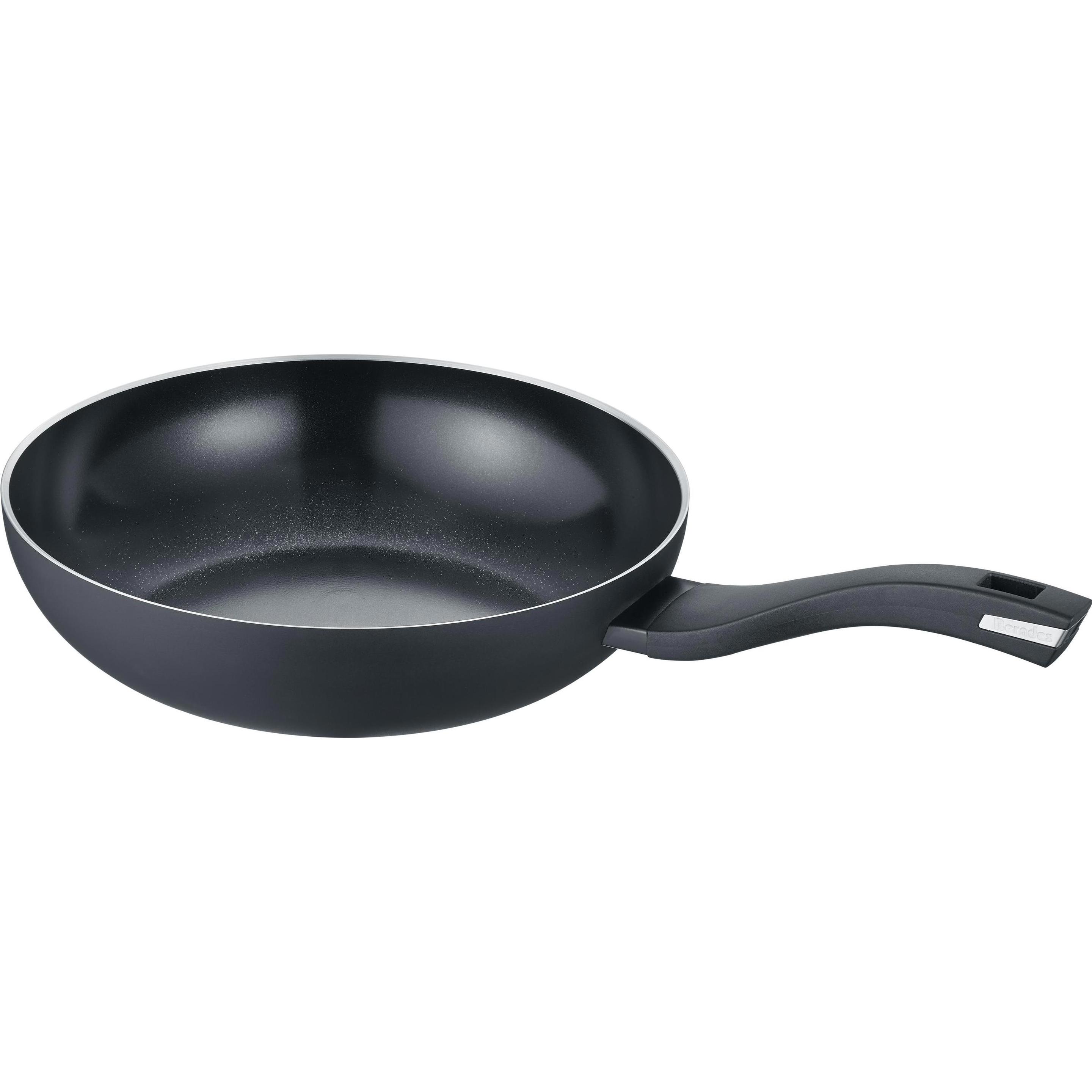 Berndes Wok Alu Recycled Induction 28 cm, Pfanne + Kochtopf, Schwarz