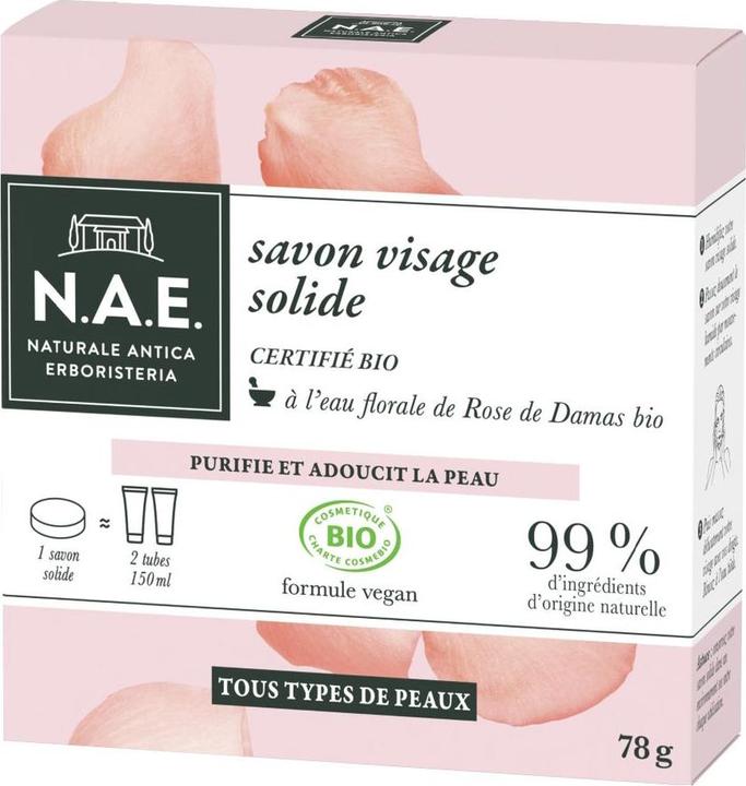 Immagine prodotto N.A.E. Naturale Antica Erboristeria Barretta purificante delicata per il viso, con certificazione (Salviette detergenti per il viso)