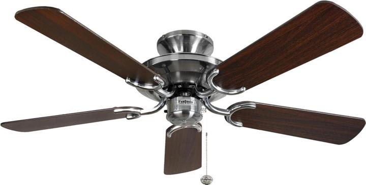 Produktbild Deckenventilator Mayfair Edelstahl / Eiche 107 cm