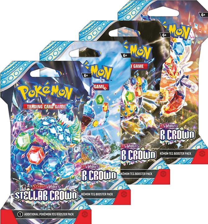 Produktbild Pokémon Stellar Crown (Englisch, Sleeved Booster Pack)