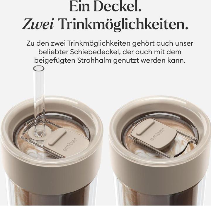 Actual product image Ember Kaffeebecher Cold Tumbler 473 ml, 1 Stück, Beige (0.47 l)