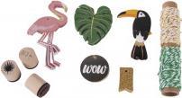 Actual product image Rayher Set gift tags Tropical