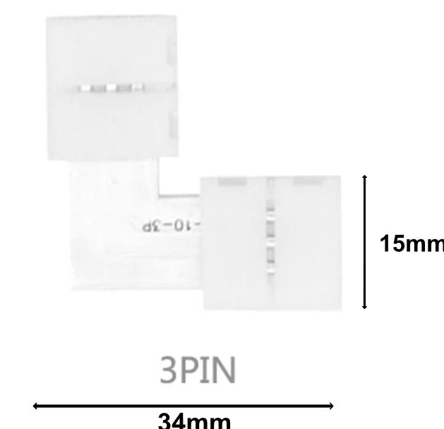 Actual product image Lumina Swiss Corner connector for Multicolour Ultra (RGB+KW/WW) strips
