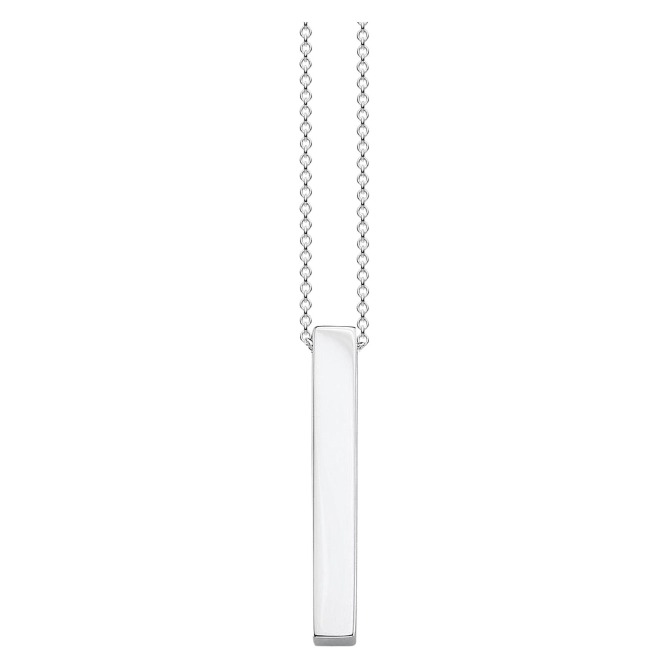 Thomas Sabo, Halsschmuck, Kette Silberner Quader, (925er Silber, 40 - 45 Cm)