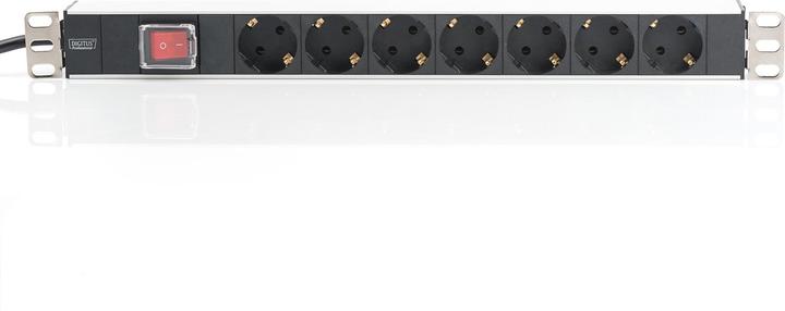 Actual product image Digitus Socket strip with aluminium profile (7x, CEE 7/3, 2 m)